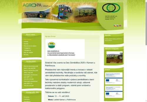 AGROPA GROUP s.r.o. nabízí práci na pozici Obchodní zástupci v obci Budišov