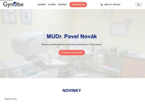 Gynekologická ambulance GYNOBE, s.r.o. - MUDr. Pavel Novák