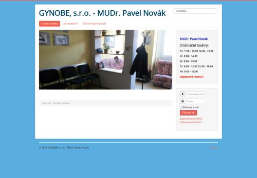 Zobrazit webové stránky Gynekologická ambulance GYNOBE, s.r.o. - MUDr. Pavel Novák