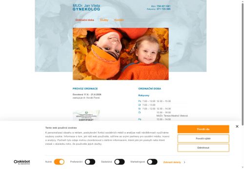 Zobrazit webové stránky Gynekologická ambulance GYNEVI, s.r.o. - MUDr. Jan Vileta