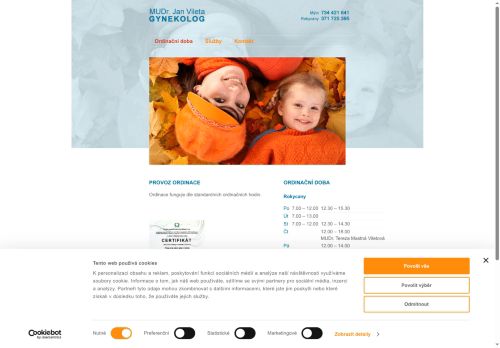 Zobrazit webové stránky Gynekologická ambulance GYNEVI, s.r.o. - MUDr. Jan Vileta