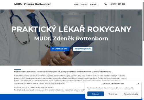 Zobrazit webové stránky Praktický lékař pro dospělé - MUDr. Zdeněk Rottenborn