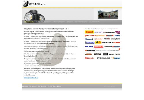 Webové stránky STRACH s.r.o., Beroun