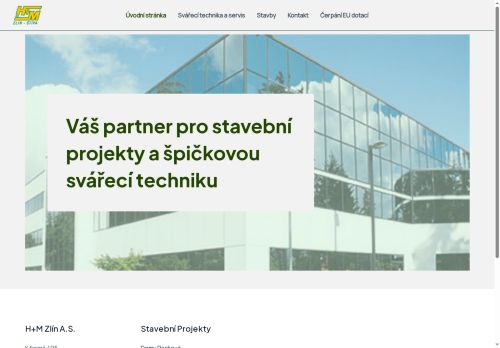 Zobrazit webové stránky H + M Zlín, a.s.