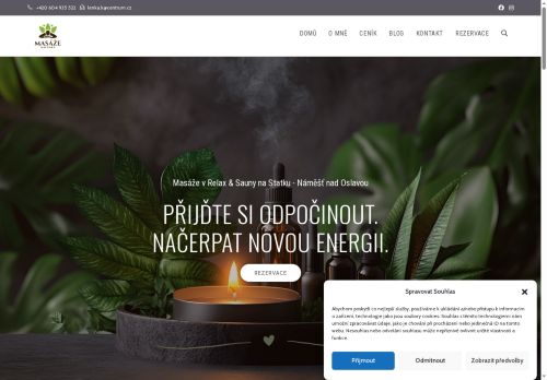 Zobrazit webové stránky Masáže Malenka v Relax & Sauny na Statku