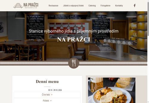 Zobrazit webové stránky Restaurace Na pražci