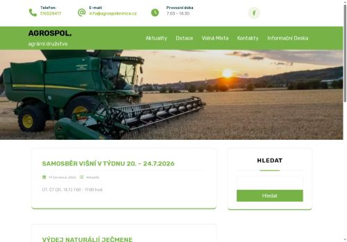 AGROSPOL, agrární družstvo nabízí práci na pozici vrátný/vrátná (M/Ž) v obci Vanovice