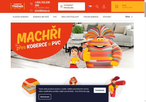 Webové stránky LIMEX ČR, s.r.o., Beroun