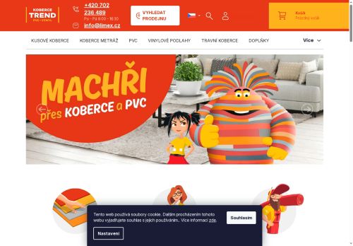 Webové stránky LIMEX ČR, s.r.o., Beroun