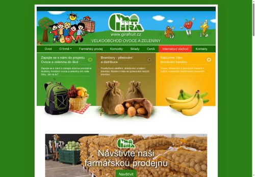 Webové stránky GIRA fruit, s.r.o., Svatý Mikuláš