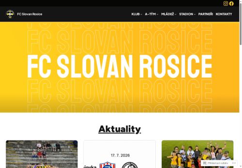Zobrazit webové stránky FC Slovan Rosice
