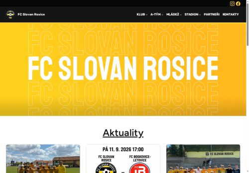Zobrazit webové stránky FC Slovan Rosice