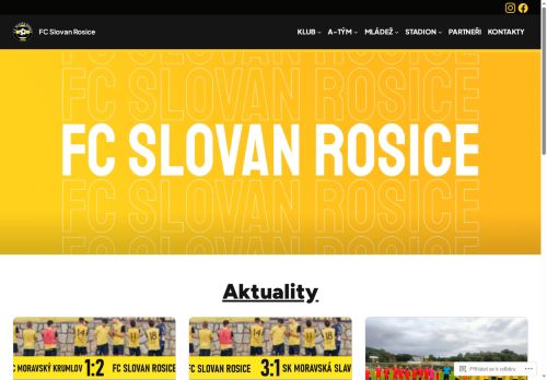 Zobrazit webové stránky FC Slovan Rosice