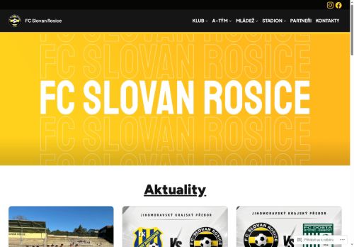 Zobrazit webové stránky FC Slovan Rosice
