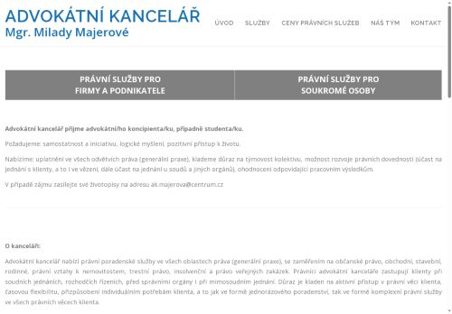 Webové stránky Mgr. Jan Toscher, Jihlava