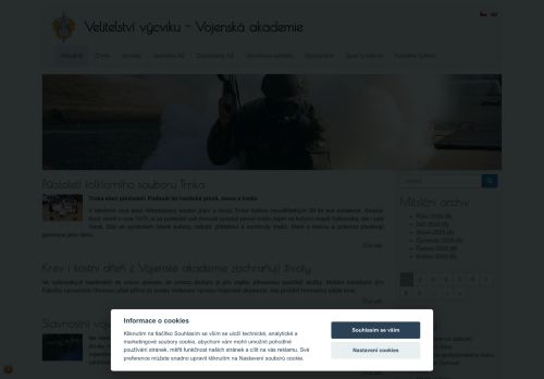 Webové stránky MINISTERSTVO OBRANY, Vyškov