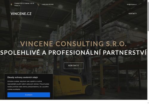 Vincene Consulting s.r.o. nabízí práci na pozici Skladníci, obsluha manipulačních vozíků (m+ž) v obci Říčany