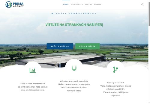 Prima agency s.r.o. nabízí práci na pozici Skladníci, obsluha manipulačních vozíků v obci Praha