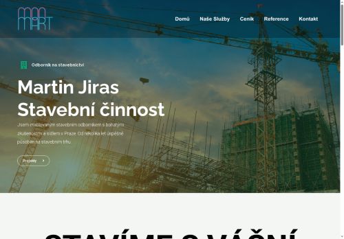 Martin Jiras nabízí práci na pozici stavební profese v obci Praha