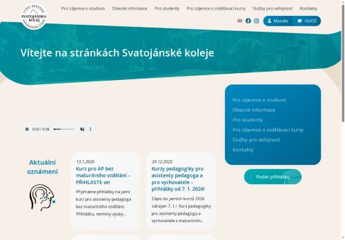 Svatojánská kolej - vyšší odborná škola pedagogická nabízí práci na pozici Kuchaři (kromě šéfkuchařů), pomocní kuchaři v obci Svatý Jan pod Skalou
