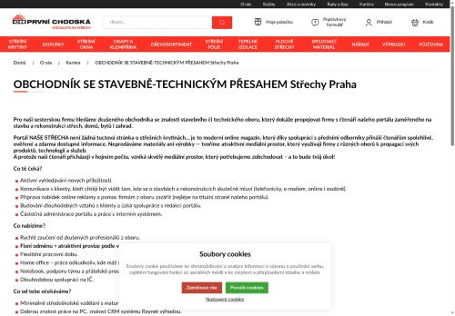 Webové stránky Střechy Praha s.r.o., Praha