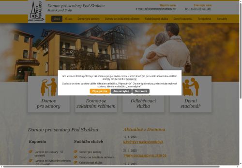 Domov pro seniory Pod Skalkou nabízí práci na pozici pracovník/pracovnice úklidu (m/ž) v obci Mníšek pod Brdy