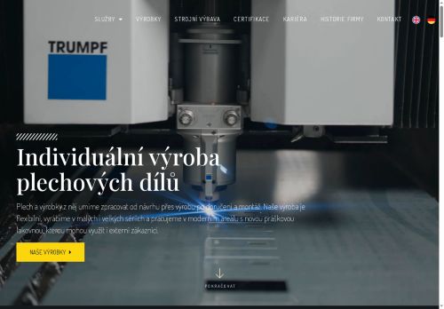 Webové stránky ComWa spol. s r.o., Přeštice