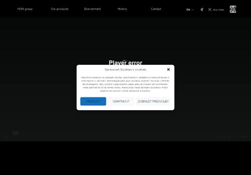 Webové stránky HON a.s., Slavkov u Brna