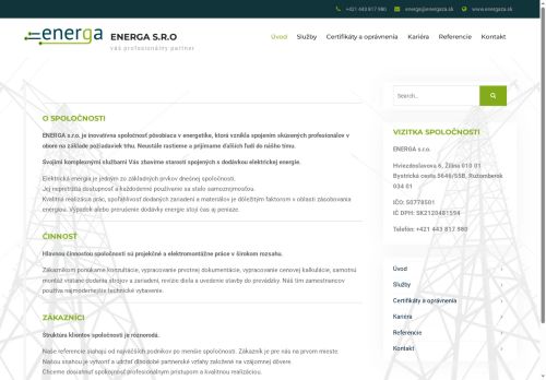 ENERGA s.r.o. nabízí práci na pozici Stavbyvedoucí - pozemní stavby / technologické celky (m/ž) v obci Čebín