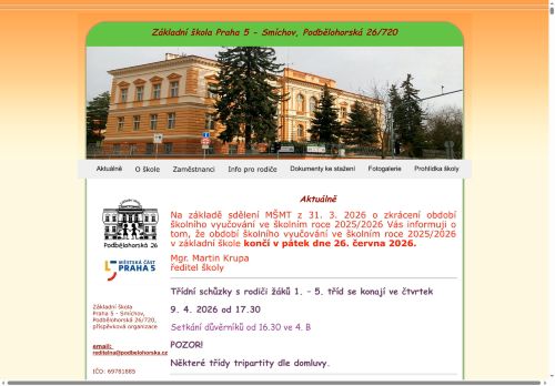 Základní škola Praha 5 - Smíchov, Podbělohorská 26/720, příspěvková organizace nabízí práci na pozici Pomocní kuchaři v obci Praha