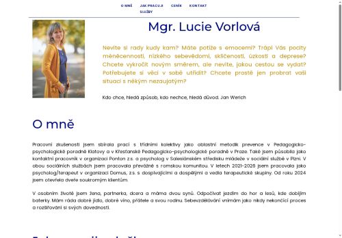 Zobrazit webové stránky Psychoterapie Mgr. Lucie Karbanová