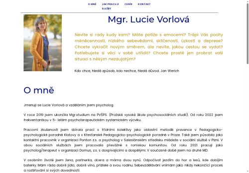 Zobrazit webové stránky Psychoterapie Mgr. Lucie Karbanová