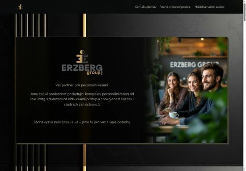 Webové stránky ERZBERG Personal s.r.o., Úžice