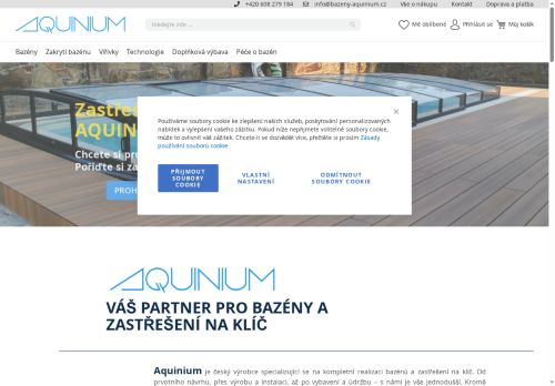 Webové stránky Aquinium s.r.o., Neratovice
