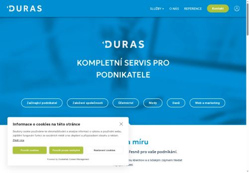 Webové stránky Duras CZ s.r.o., Jihlava