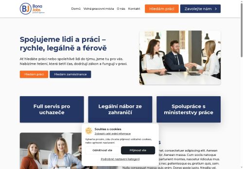 Bona jobs s.r.o. nabízí práci na pozici Všeobecní administrativní pracovníci v obci Praha