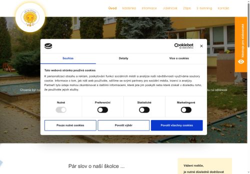 Webové stránky Mateřská škola, Praha 8, Na Přesypu 4, Praha