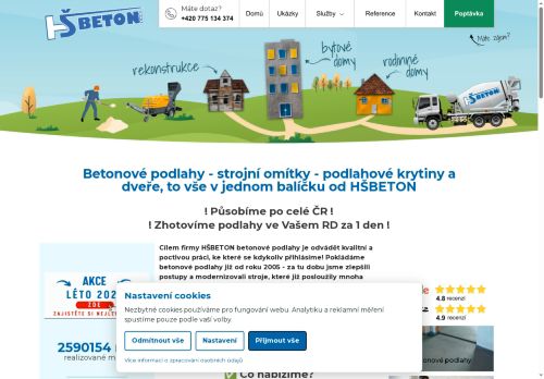 HŠBETON s.r.o. nabízí práci na pozici Obsluha vysokozdvižných a jiných vozíků a skladníci v obci Praha