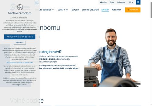 Webové stránky SANBORN s.r.o., Velké Meziříčí