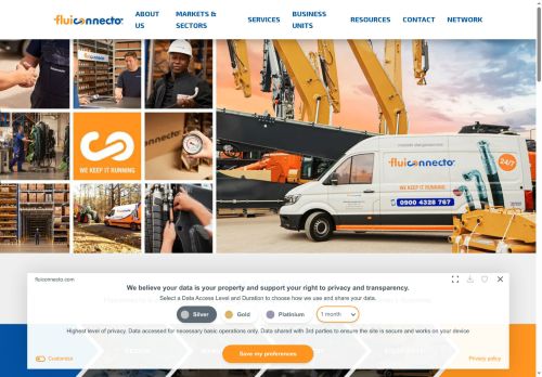 Webové stránky Fluiconnecto OEM s.r.o., Pohořelice