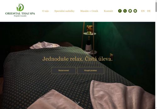 Oriental Thai Spa s.r.o. nabízí práci na pozici Maséři (kromě odborných masérů ve zdravotnictví) v obci Znojmo