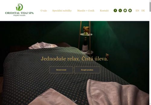 Oriental Thai Spa s.r.o. nabízí práci na pozici Maséři (kromě odborných masérů ve zdravotnictví) v obci Znojmo