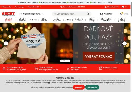 Webové stránky HECHT MOTORS s.r.o., Tehovec