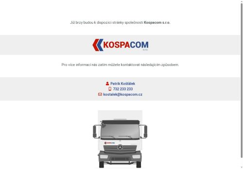 Kospacom s.r.o. nabízí práci na pozici řidič nákladního automobilu, skupiny ŘP "C" v obci Ejpovice