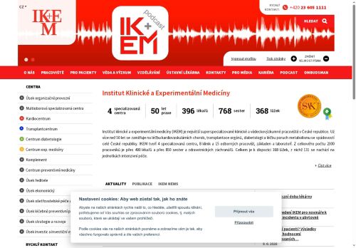 Institut klinické a experimentální medicíny nabízí práci na pozici Kuchaři (kromě šéfkuchařů), pomocní kuchaři v obci Praha
