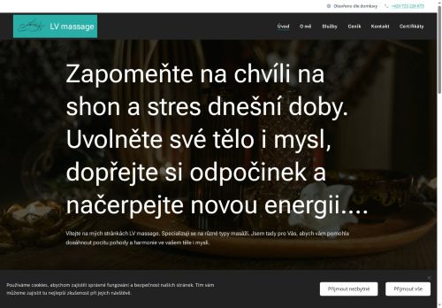 Zobrazit webové stránky LV massage