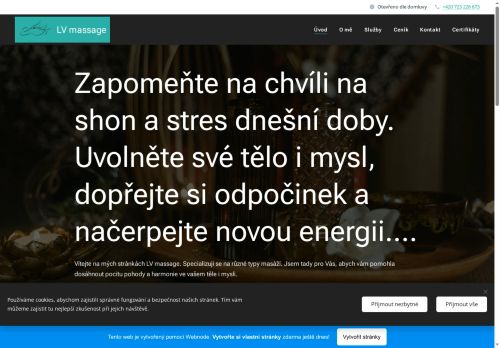 Zobrazit webové stránky LV massage