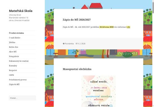 Mateřská škola, Uherský Brod, Mariánské náměstí 16, okres Uherské Hradiště nabízí práci na pozici kuchař/ka v obci Uherský Brod