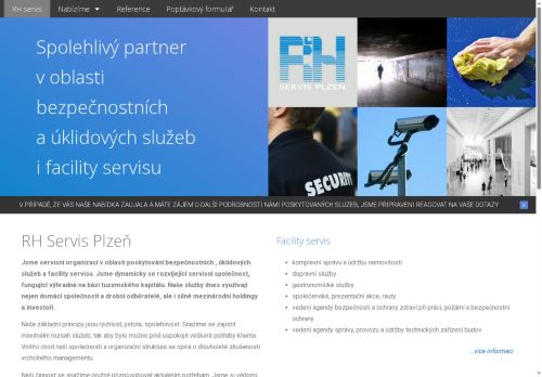 RH Servis Plzeň, s.r.o. nabízí práci na pozici Ptracovník recepce - vrátnice v obci Cerhovice