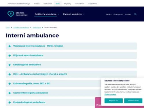 Ambulance ischemických srdečních chorob - Stodská nemocnice